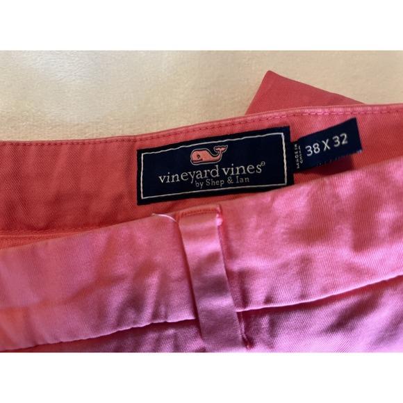 Vineyard Vines by Shep & Ian Men's Breaker Chino Pants Salmon Pink Size 38x32 - Picture 4 of 7